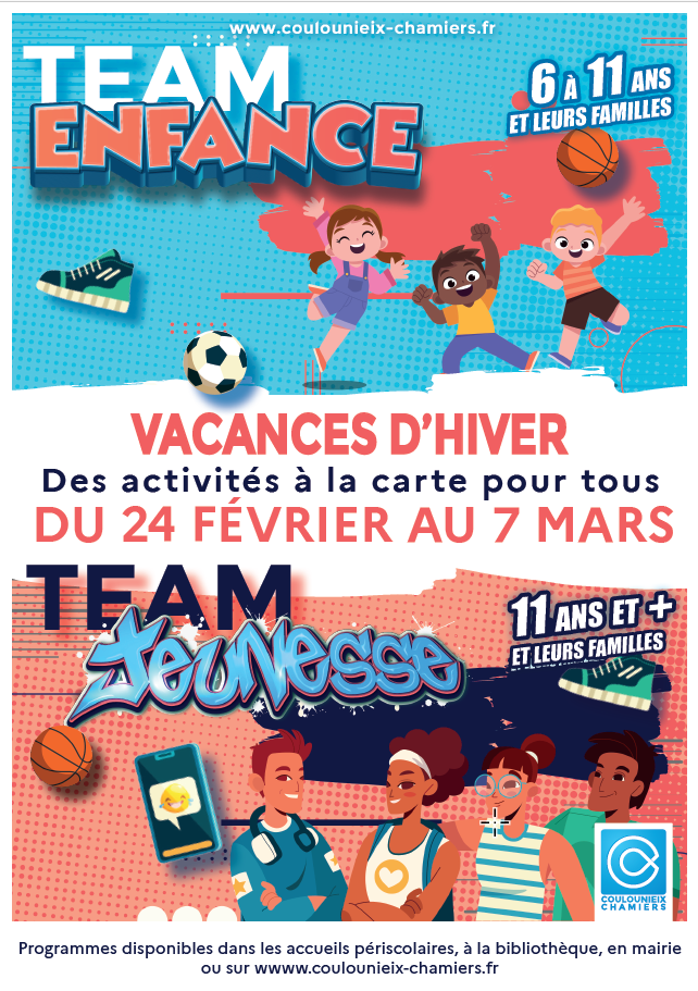 affiche vacances hiver